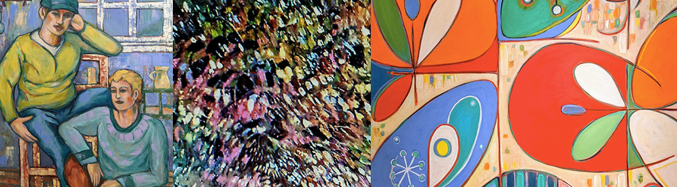 collage of paintings